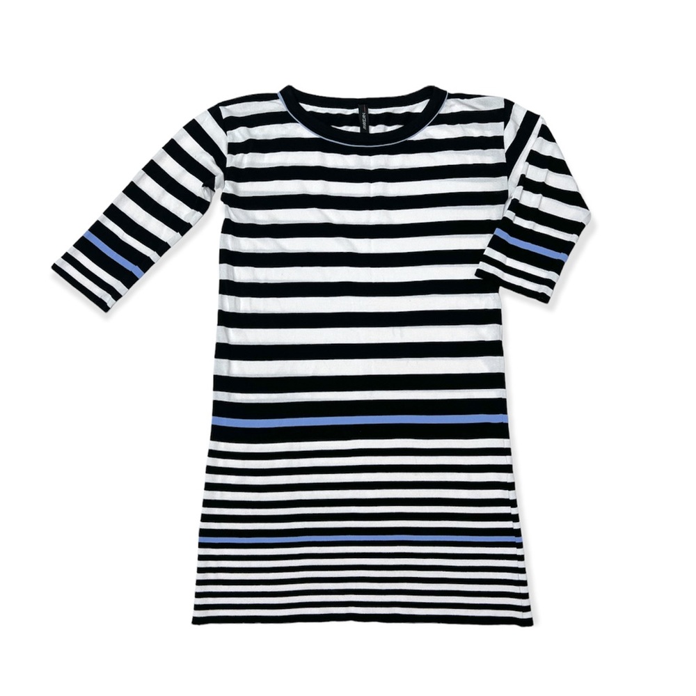 Marc Cain Striped Long Sleeve Mini Dress